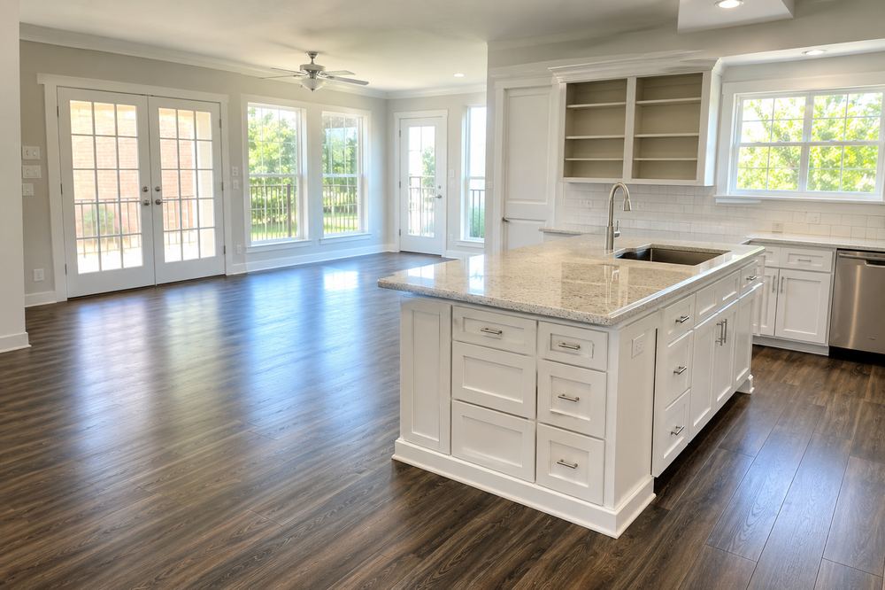 Move-in ready apartment unit interior after cleaning